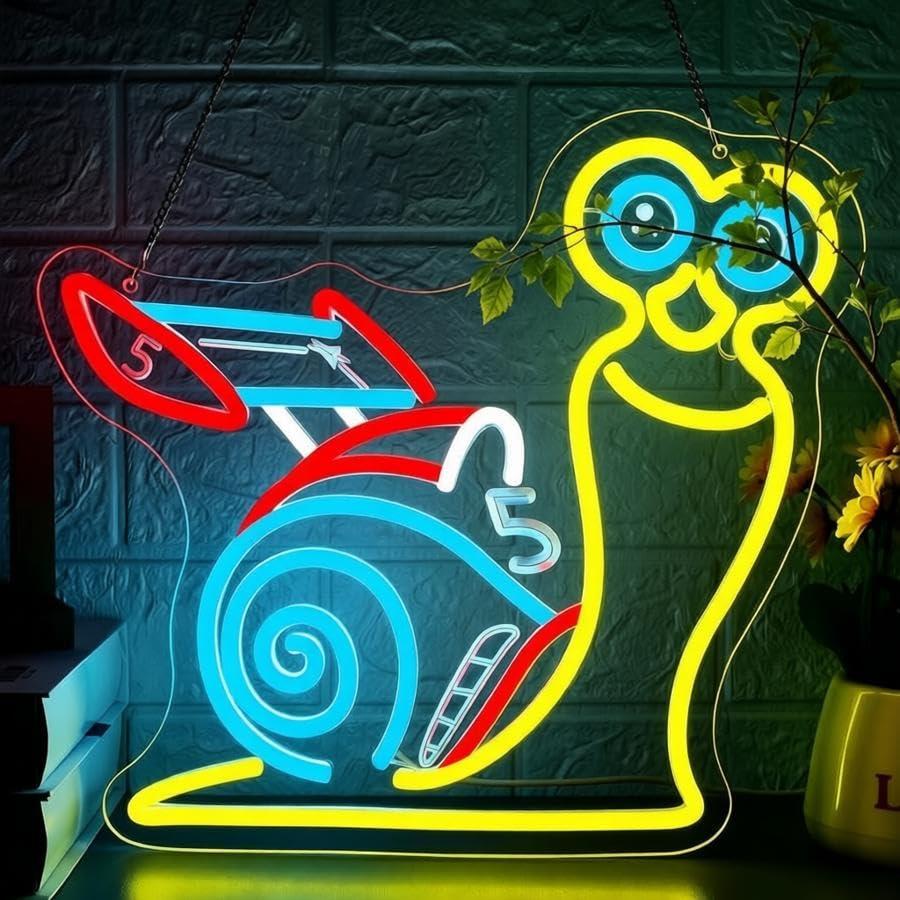 Car Interior Neon Light Usb - Turbo Snail Rennwagen Neon-Schild USB Dimmbare
