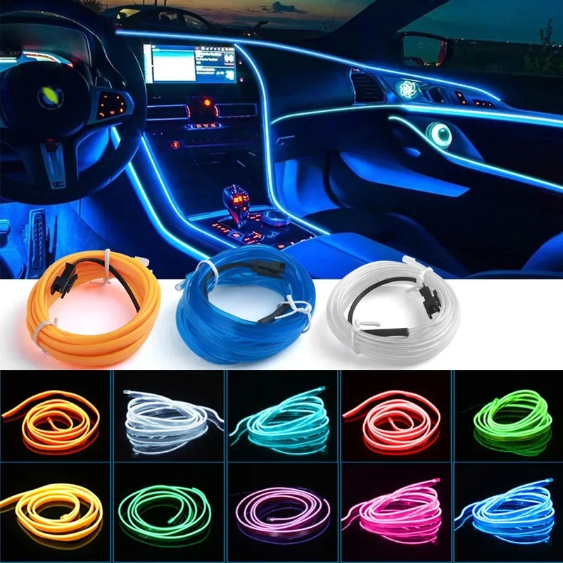 Car Interior Neon Light Usb - 1M/3M/5M Auto Innen Led Dekorative Lampe