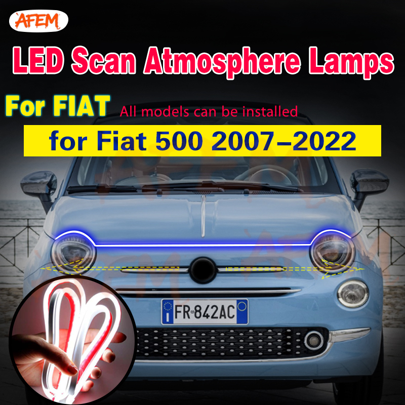 Car Led Strip 12V Waterproof - Scheinwerfer-Scan-Startlichtstreifen LED-Lampe DRL 12V für Fiat
