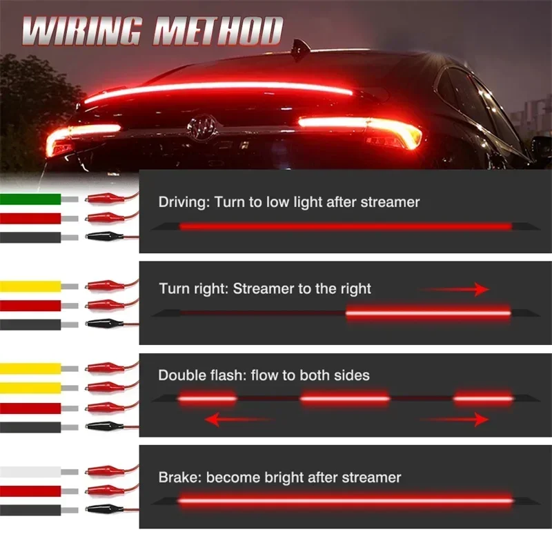 Car Roof Star Light Fiber Optic - 120/130 CM Dynamische Weiß Gelb Carbon