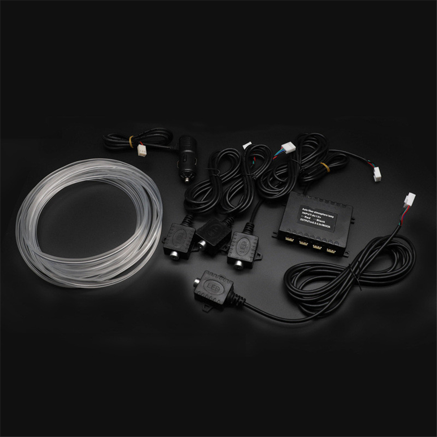 Car Dashboard Light Fiber Optic - 12V 4M RGB Fiber Optic Atmosphäre