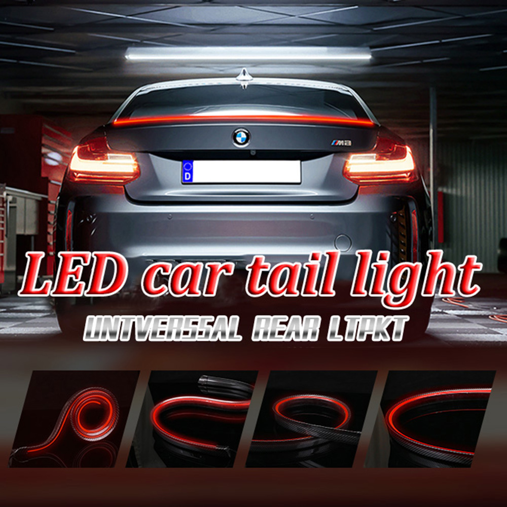 Car Led Strip 12V Waterproof - Dynamische 120cm Auto Ruß Heckspoiler Aufkleber