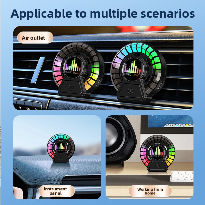 Car Ambient Light Sound Activated - Ww22 Auto-Aromatherapie-Gerät mit Soundaktivierung - Lüftungshalterung,