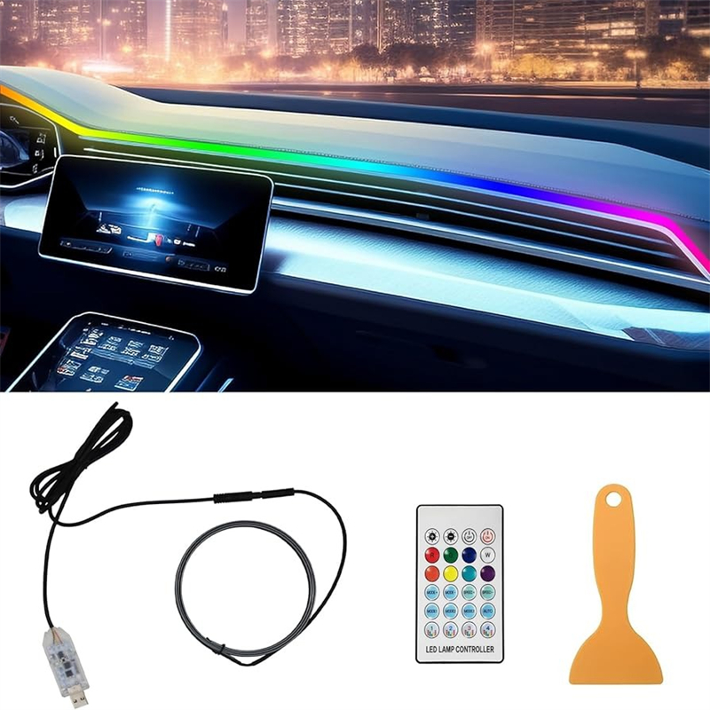Car Interior Led Strip App Control - Bunte LED Auto Innen Versteckte App