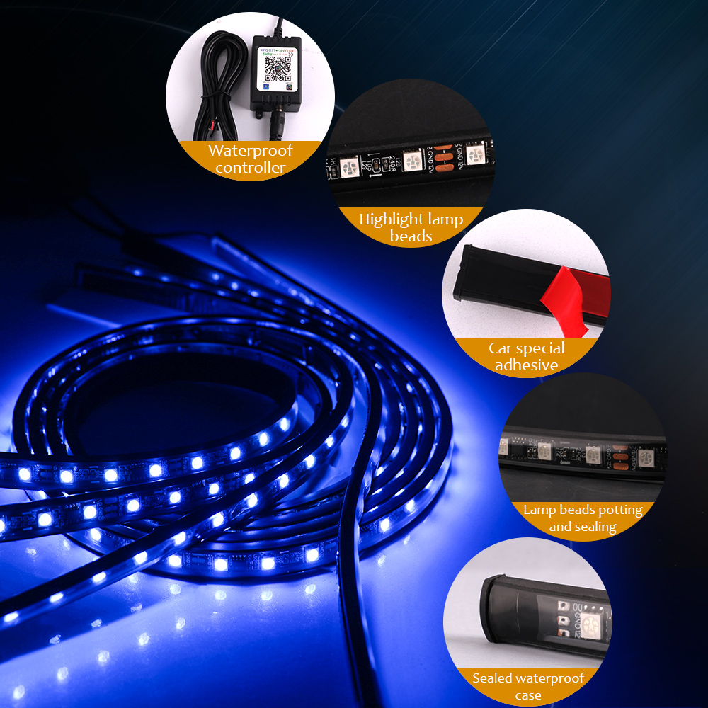 Neon LED RGB Auto Under glow B – Car Led Strip 12V Waterproof Bewertung und Preis