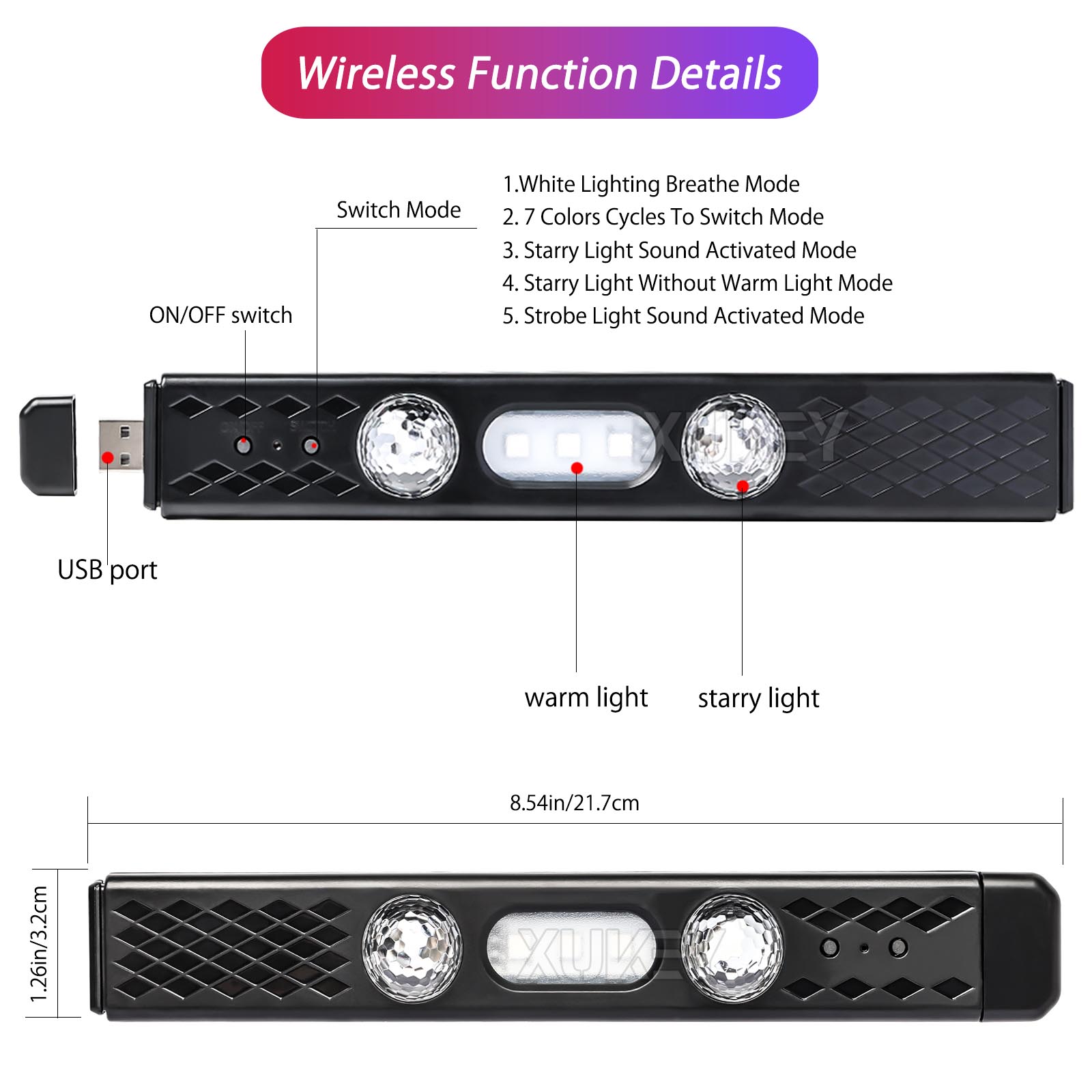 Wiederauf ladbare Auto Innen b – Car Ambient Light Kit With Remote Bewertung und Preis