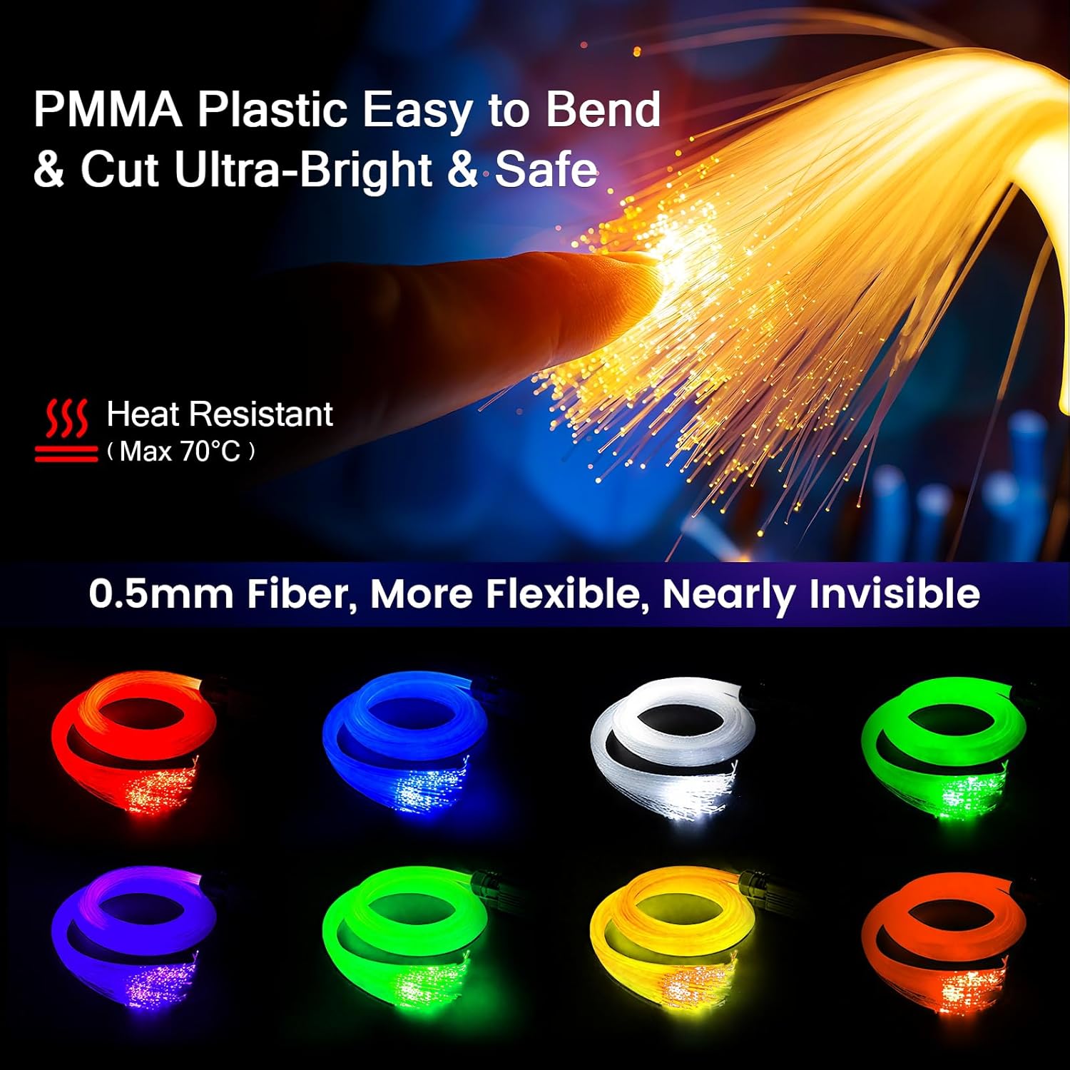 VASTFIRE Split RGBW 5W Sound-M – Car Roof Star Light Fiber Optic Bewertung und Preis