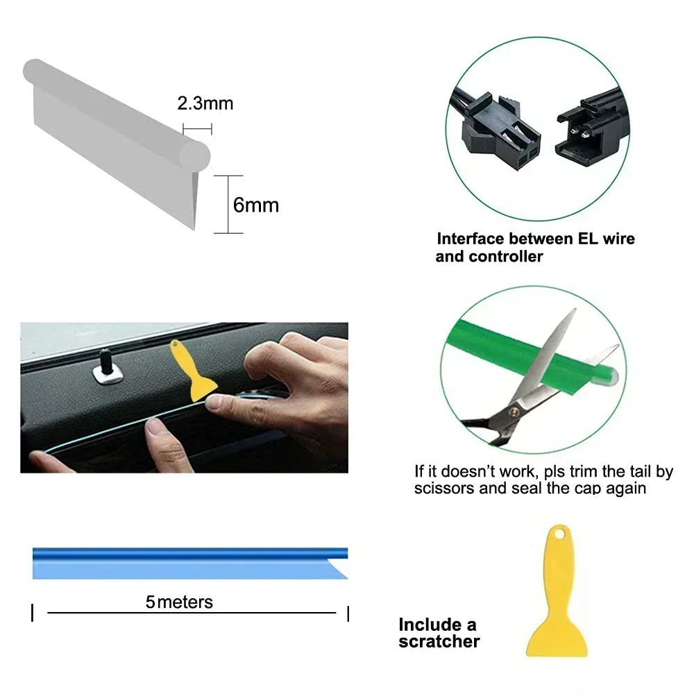 Auto-Innenraum-Atmosphärenlich – Car Interior Neon Light Usb Bewertung und Preis