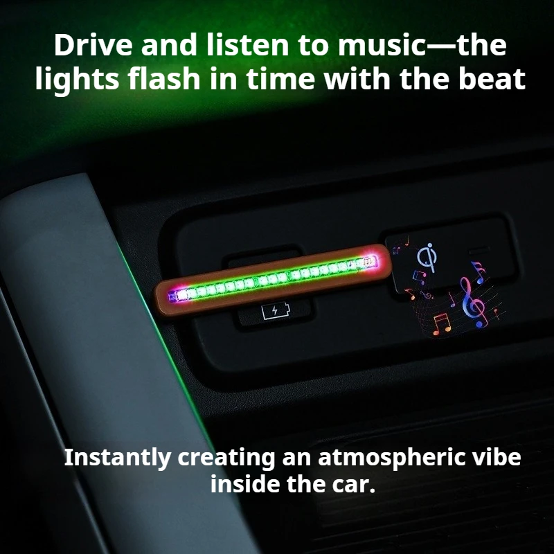 USB-C RGB Soundaktiviertes Rhy – Car Ambient Light Sound Activated Bewertung und Preis