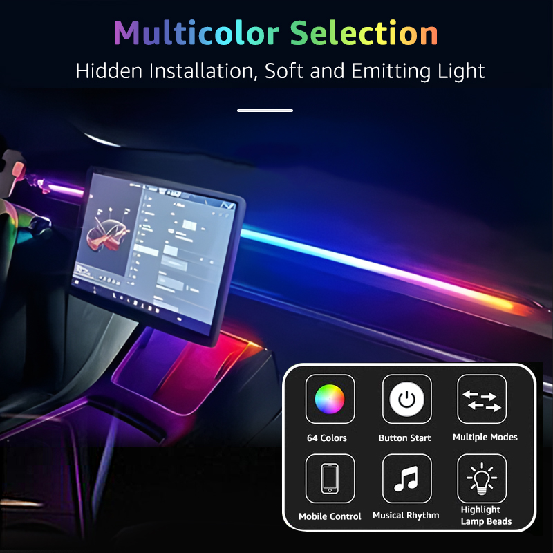 78 Zoll 200cm 150cm LED Auto U – Car Ambient Lighting 64 Color Bewertung und Preis