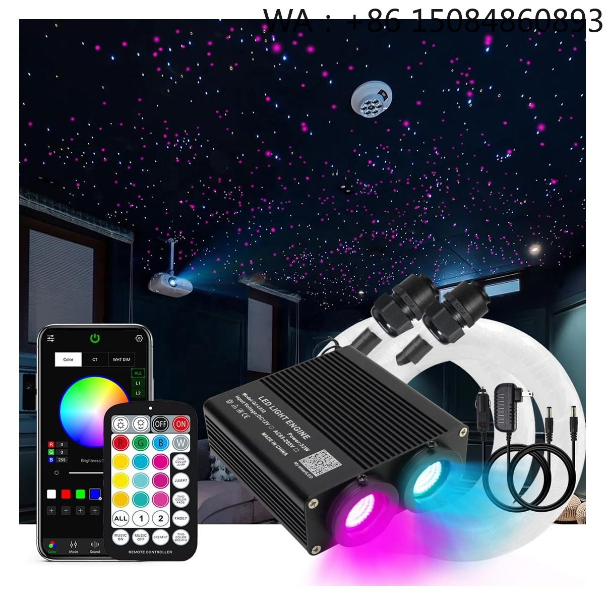 32W Verbessertes Dual-Port Gla – Car Roof Star Light Fiber Optic Bewertung und Preis