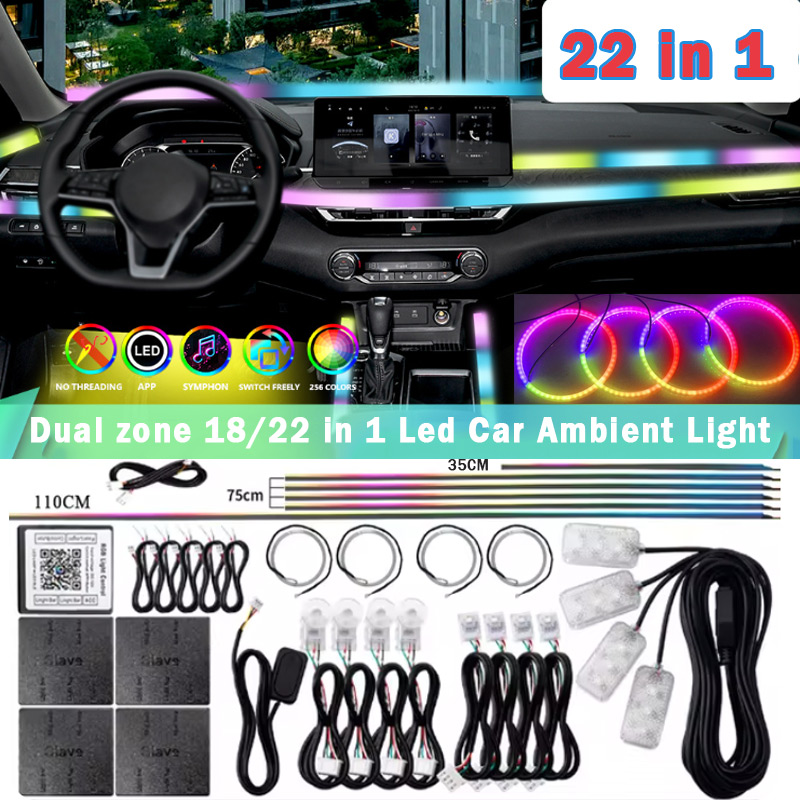 18/22 in 1 Acryl Led Auto Umge – Car Ambient Lighting 18 In 1 Bewertung und Preis