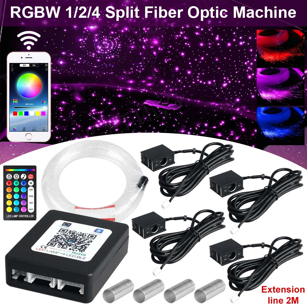 1/2/4 RGBW Split-Maschine Auto – Car Roof Star Light Fiber Optic Bewertung und Preis
