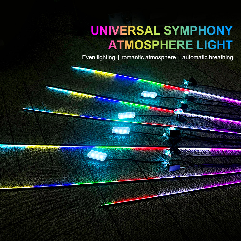 18 in 1 64 Farben RGB Symphony – Car Ambient Lighting 18 In 1 Bewertung und Preis