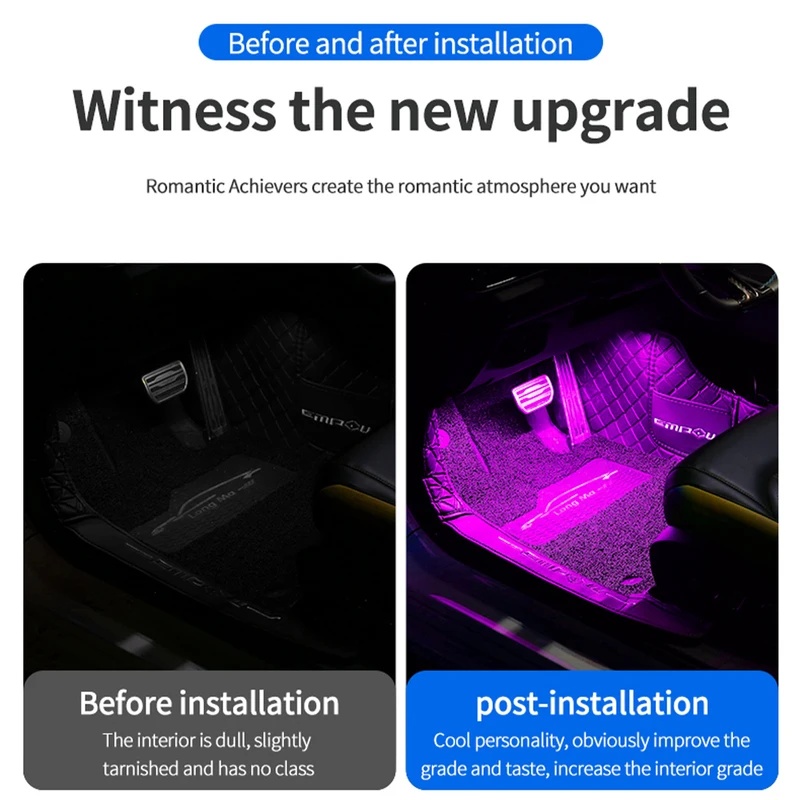 Neon-LED-Auto-Innenraum-Ambien – Car Ambient Light Kit With Remote Bewertung und Preis
