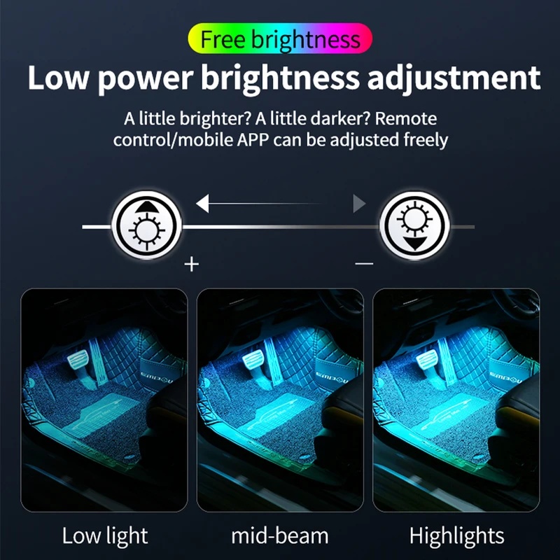 Neon-LED-Auto-Innenraum-Ambien – Car Ambient Light Kit With Remote Bewertung und Preis