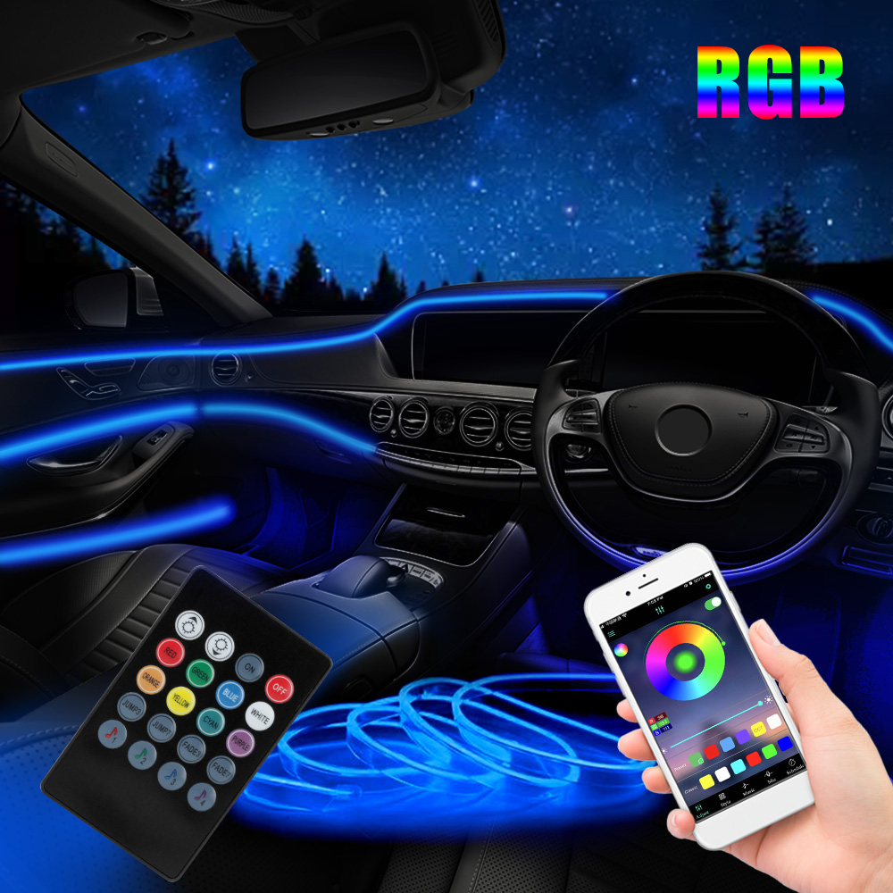 12 V 6 m LED-Streifen RGB Auto – Car Dashboard Light Fiber Optic Bewertung und Preis