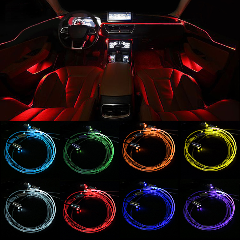 12 V 6 m LED-Streifen RGB Auto – Car Dashboard Light Fiber Optic Bewertung und Preis