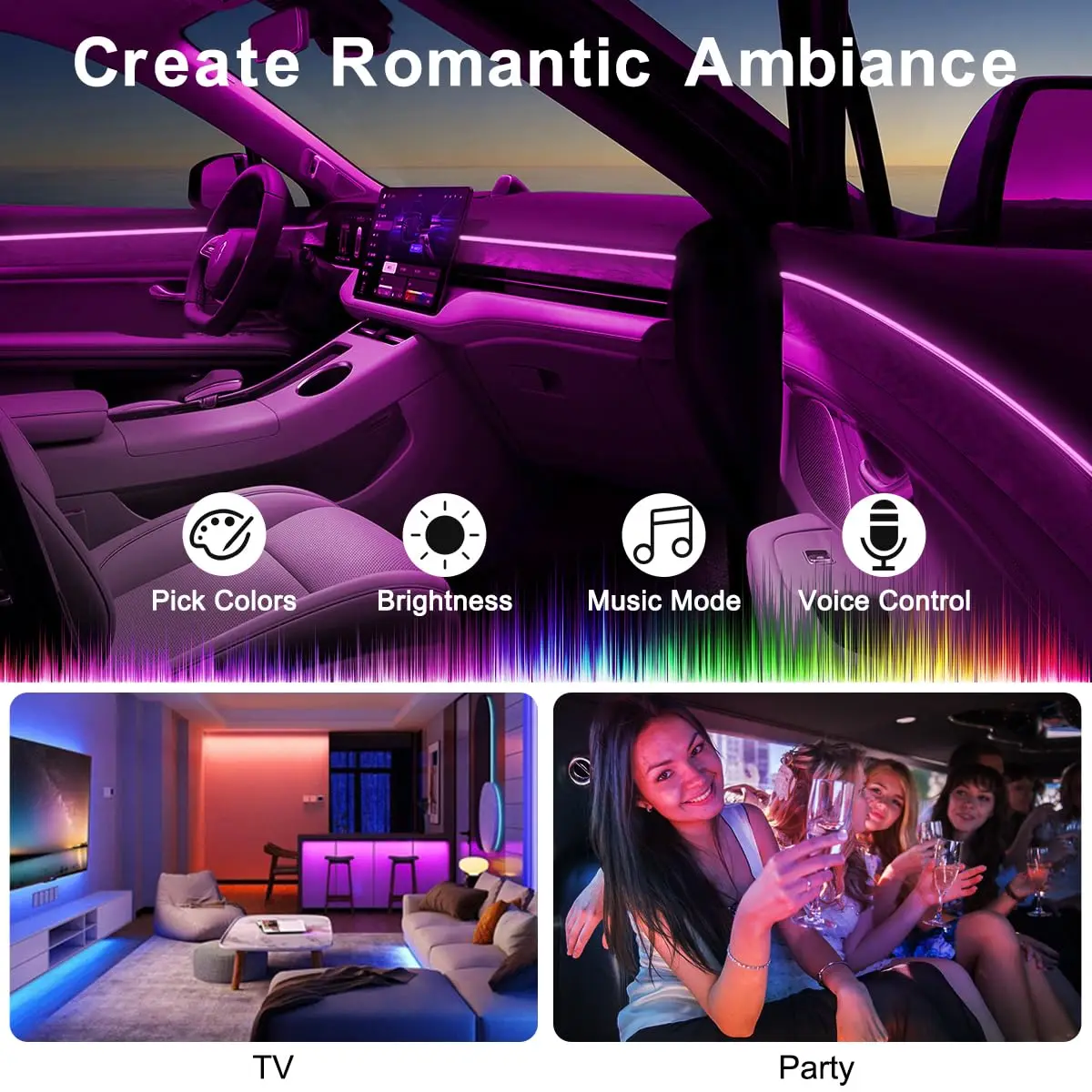 RGB LED Auto Umgebungslicht Ki – Car Dashboard Light Fiber Optic Bewertung und Preis