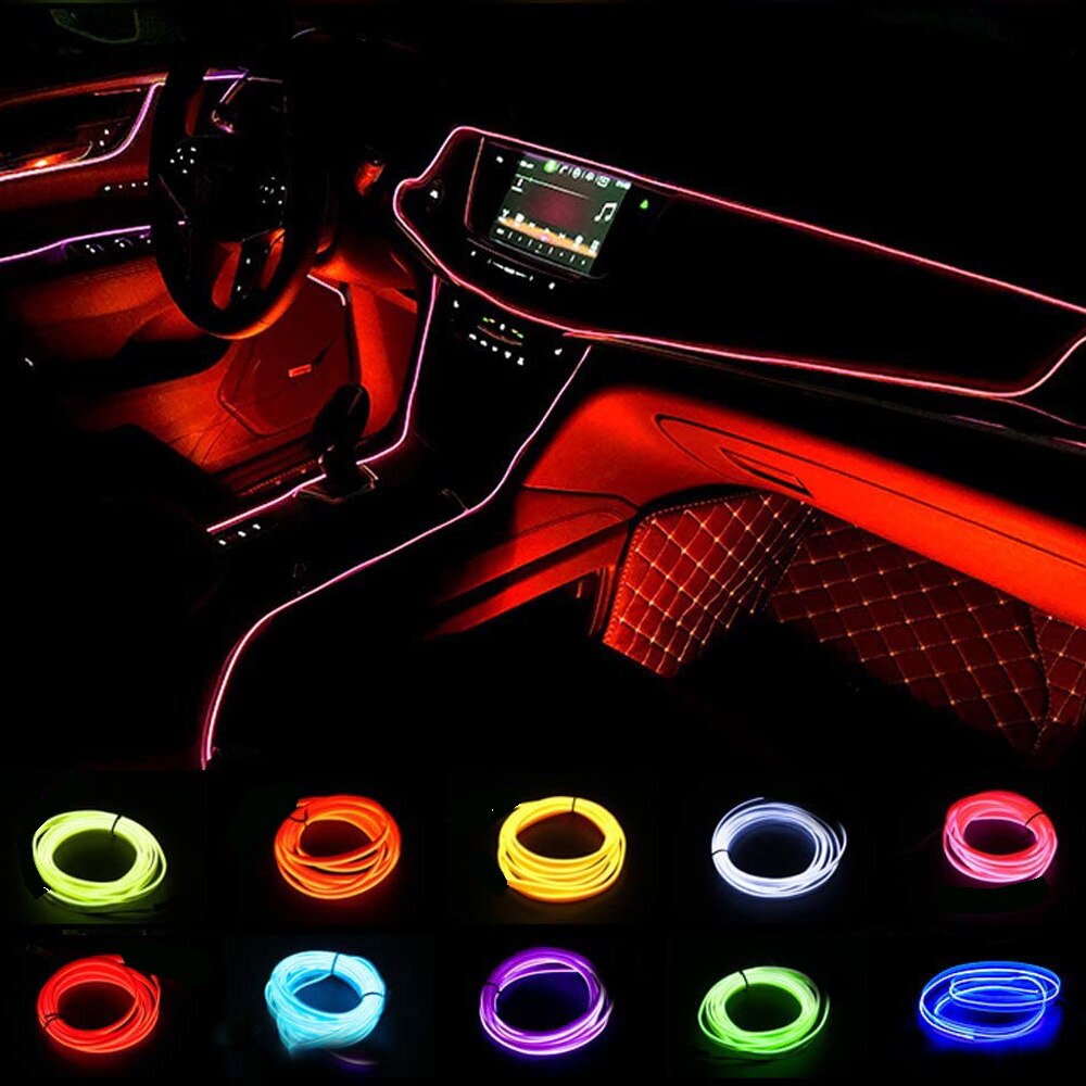 1M/3M/5M USB LED Umgebungs Lic – Car Interior Neon Light Usb Bewertung und Preis