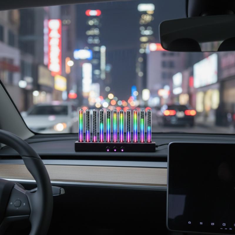 Dynamischer RGB-Lichtstreifen  – Car Ambient Light Sound Activated Bewertung und Preis