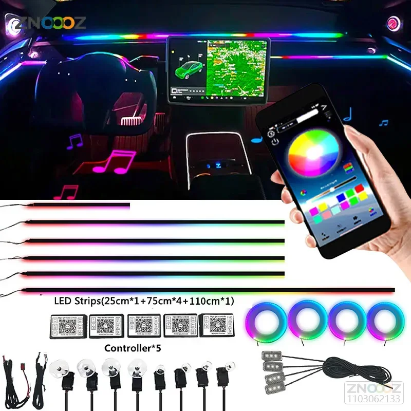 18IN1 Neon Auto Innen Umgebung – Car Ambient Lighting 18 In 1 Bewertung und Preis