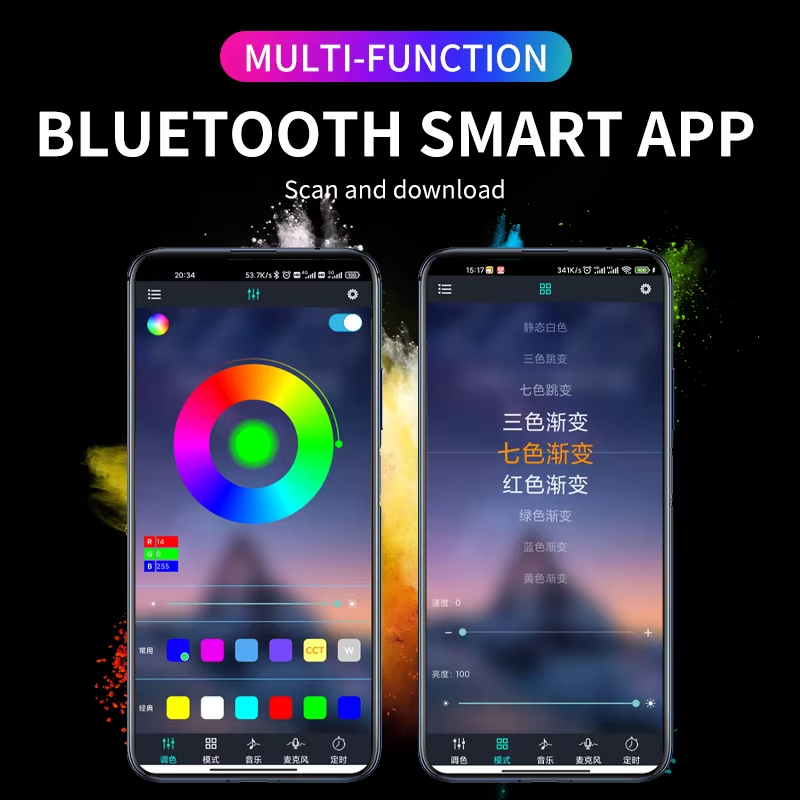 RGB Hintergrundbeleuchtung Fer – Car Interior Led Strip App Control Bewertung und Preis