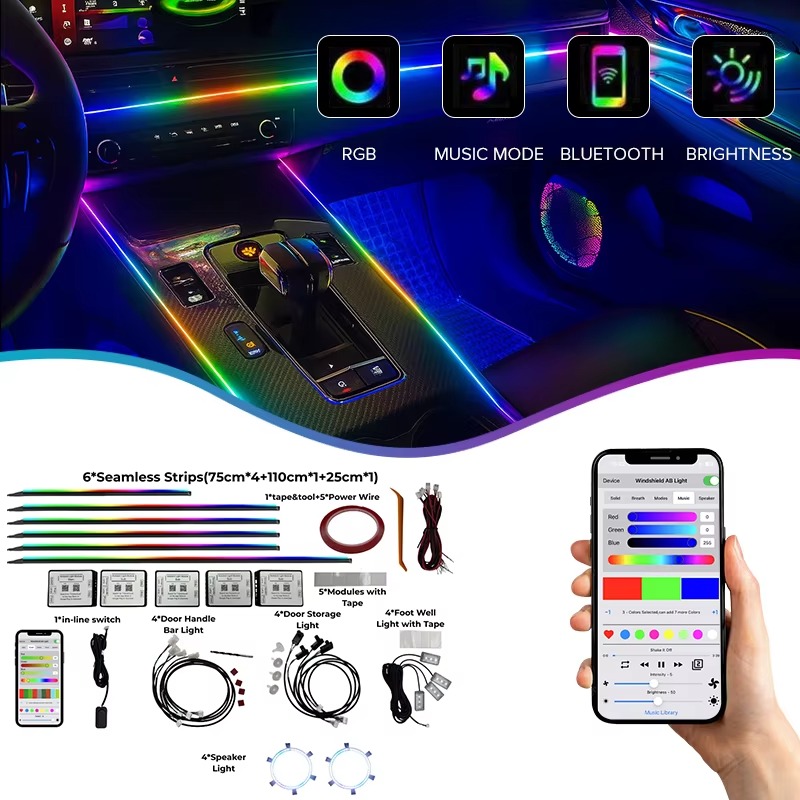 Auto-Ambientelicht-Set 18 in 1 – Car Ambient Lighting 18 In 1 Bewertung und Preis