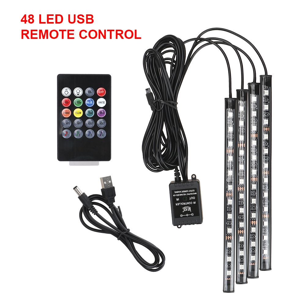 Kfz-Innenraum, dekorative Lich – Car Ambient Light Kit With Remote Bewertung und Preis
