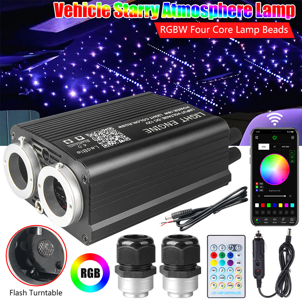 32W RGBW Doppelkopf Auto-Meteo – Car Roof Star Light Fiber Optic Bewertung und Preis