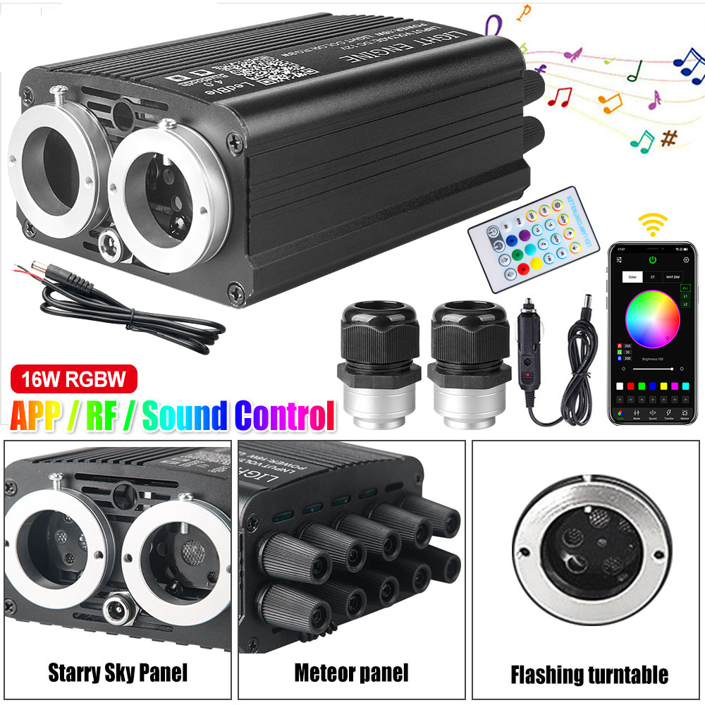 32W RGBW Doppelkopf Auto-Meteo – Car Roof Star Light Fiber Optic Bewertung und Preis