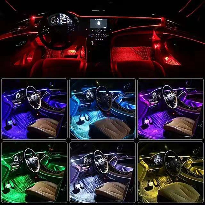 Auto RGB Umgebungs LED Licht S – Car Ambient Light Fiber Optic 6M Bewertung und Preis