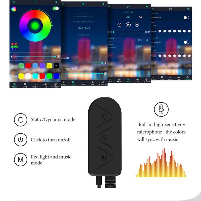 Auto RGB Umgebungs LED Licht S – Car Ambient Light Fiber Optic 6M Bewertung und Preis