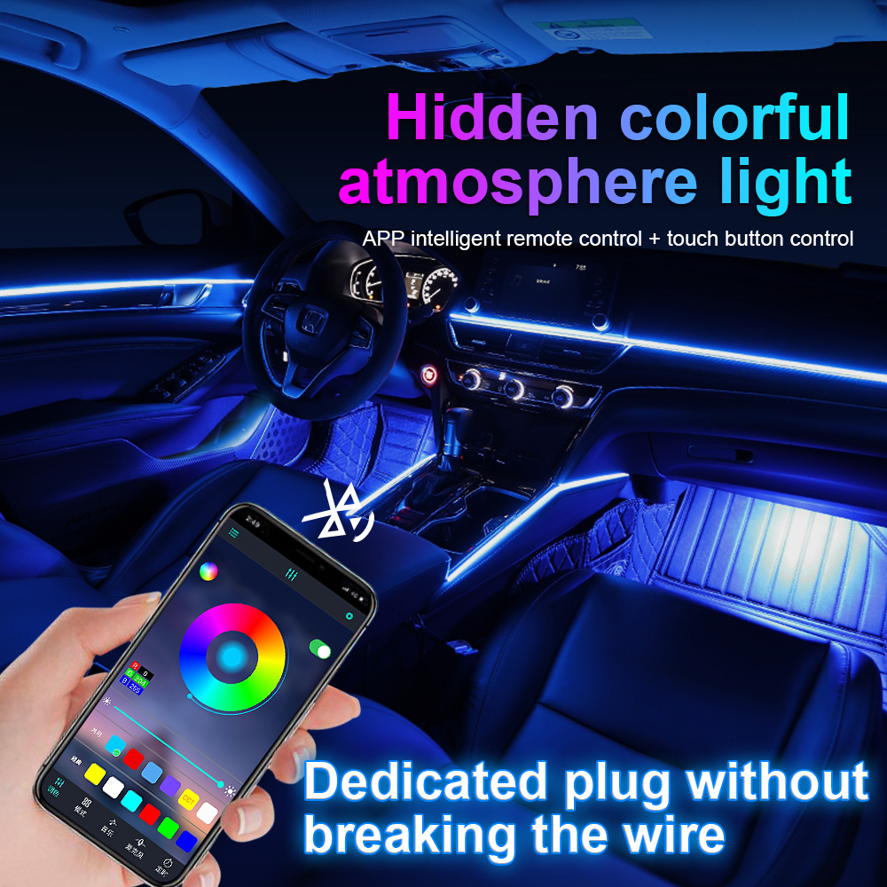 110 CM/75 CM/35 CM RGB 64 Farb – Car Dashboard Light Fiber Optic Bewertung und Preis