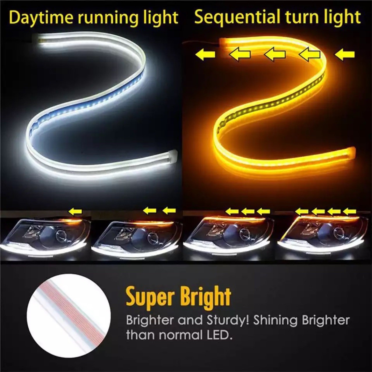 1 Stück 12V Flexibles LED-Tagf – Car Led Strip 12V Waterproof Bewertung und Preis