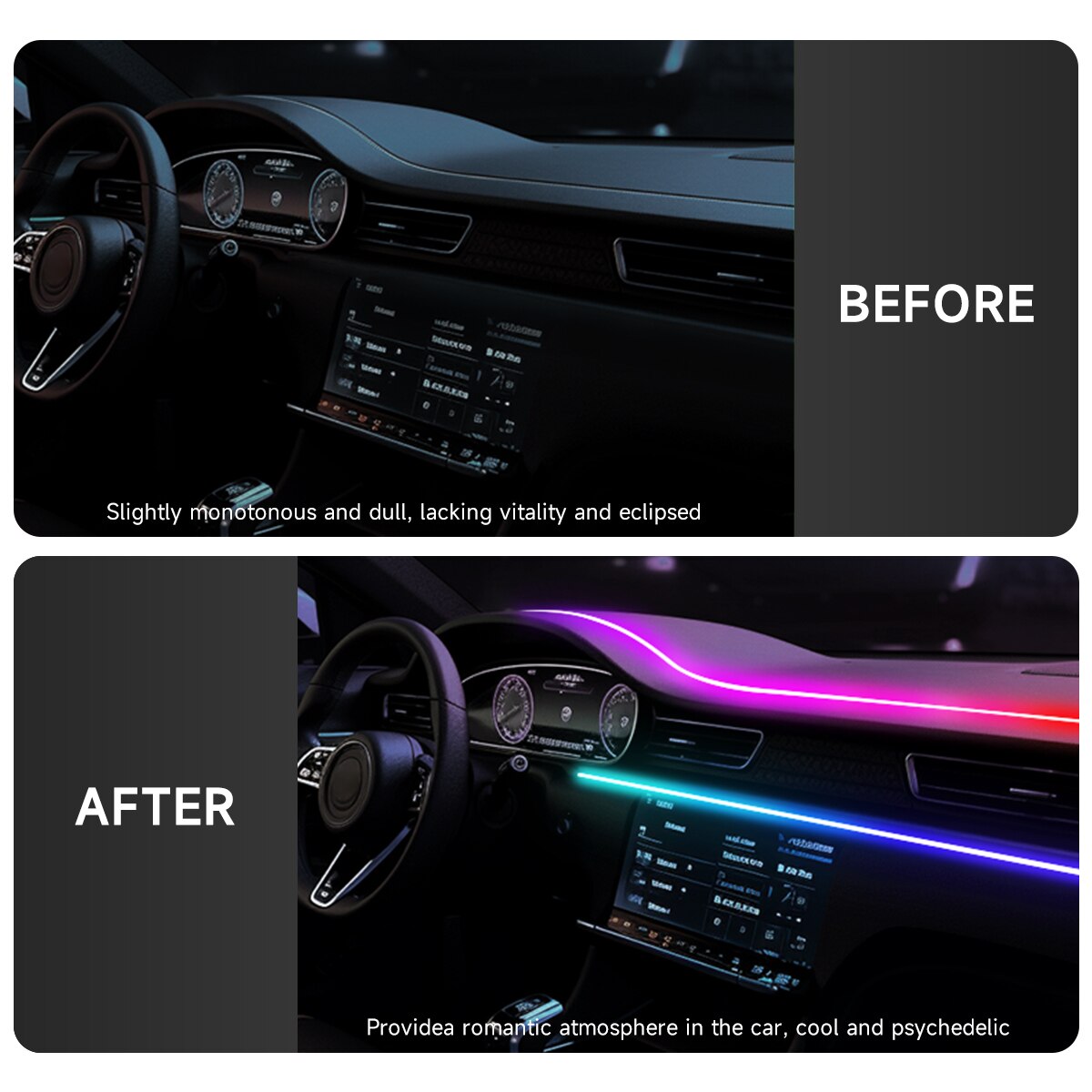 Auto LED Umgebungslicht USB 64 – Car Ambient Lighting 64 Color Bewertung und Preis