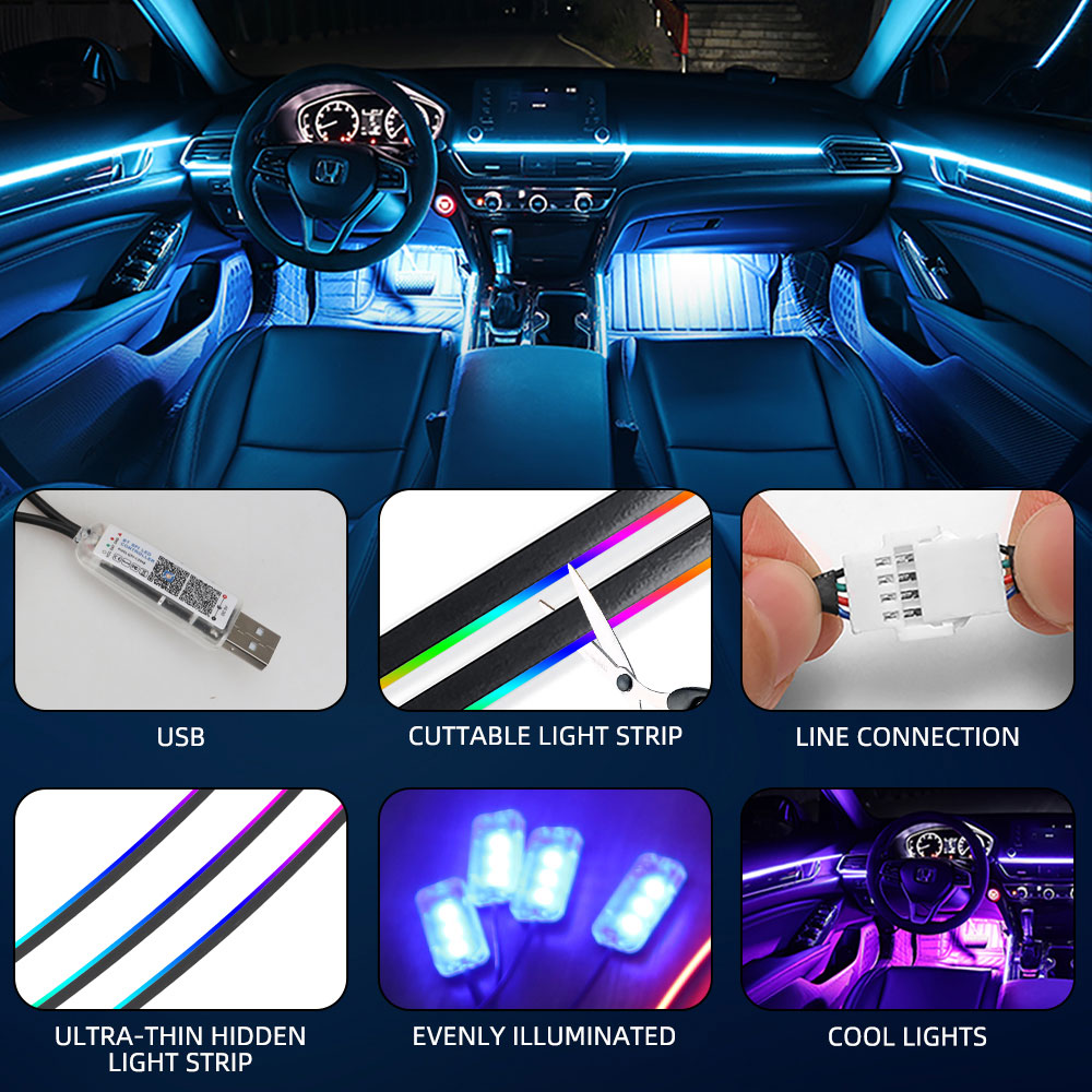 Universal Symphony Auto Umgebu – Car Interior Led Strip App Control Bewertung und Preis