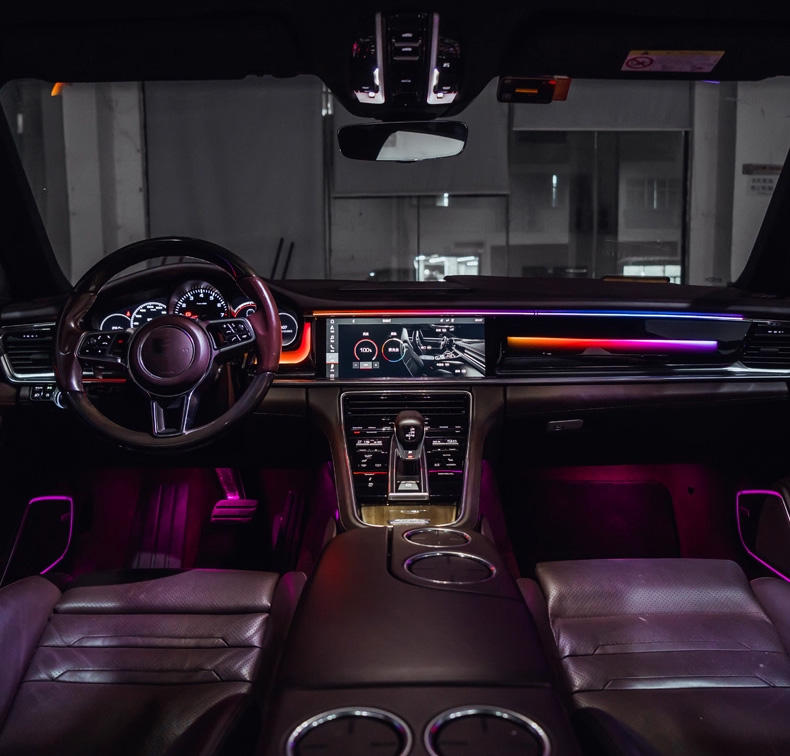 NewSJC Upgrade Dynamisches Amb – Car Ambient Lighting 64 Color Bewertung und Preis