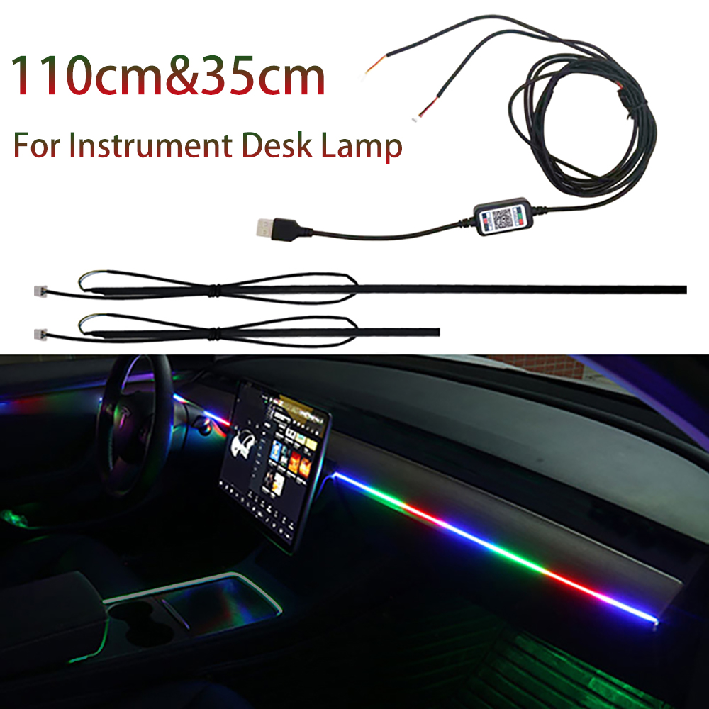 2 in1 110cm & 35 cm LED-Streif – Car Dashboard Light Fiber Optic Bewertung und Preis