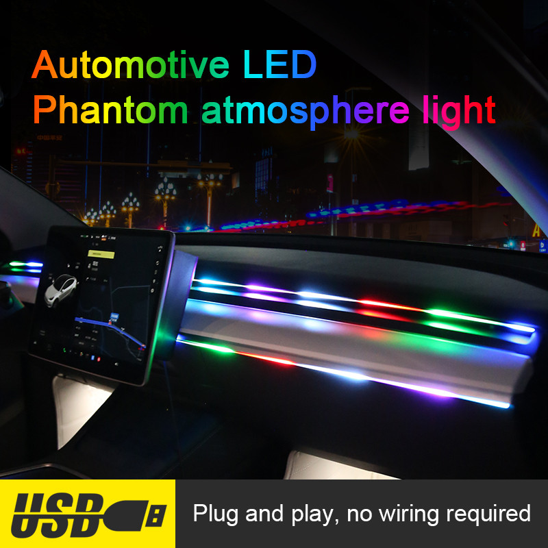 2 in1 110cm & 35 cm LED-Streif – Car Dashboard Light Fiber Optic Bewertung und Preis