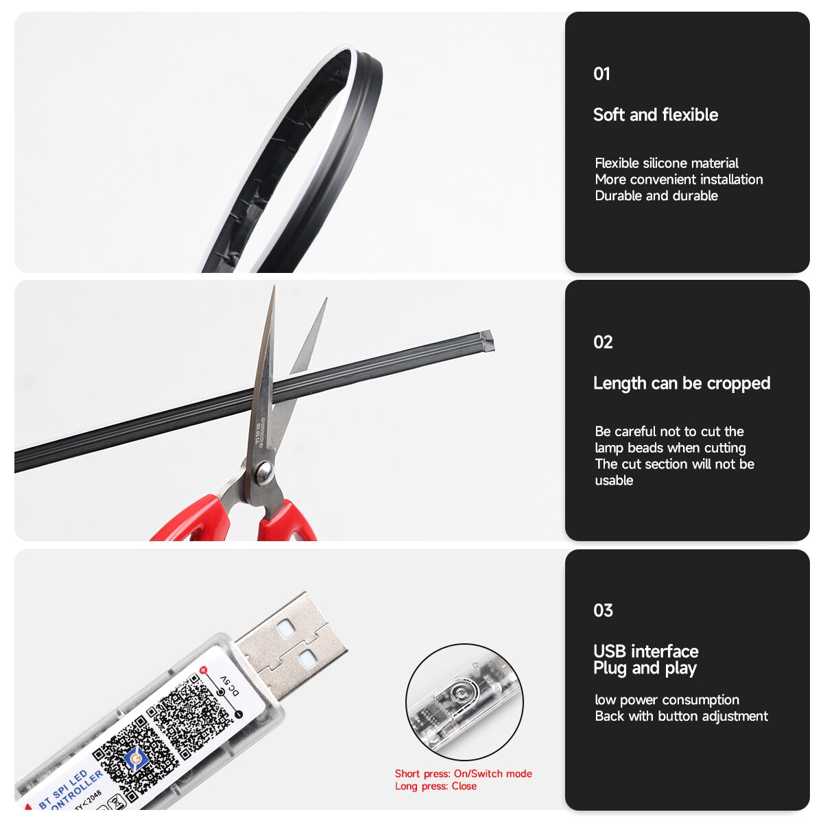 Auto-USB 64 Farben Acrylstreif – Car Interior Led Strip App Control Bewertung und Preis