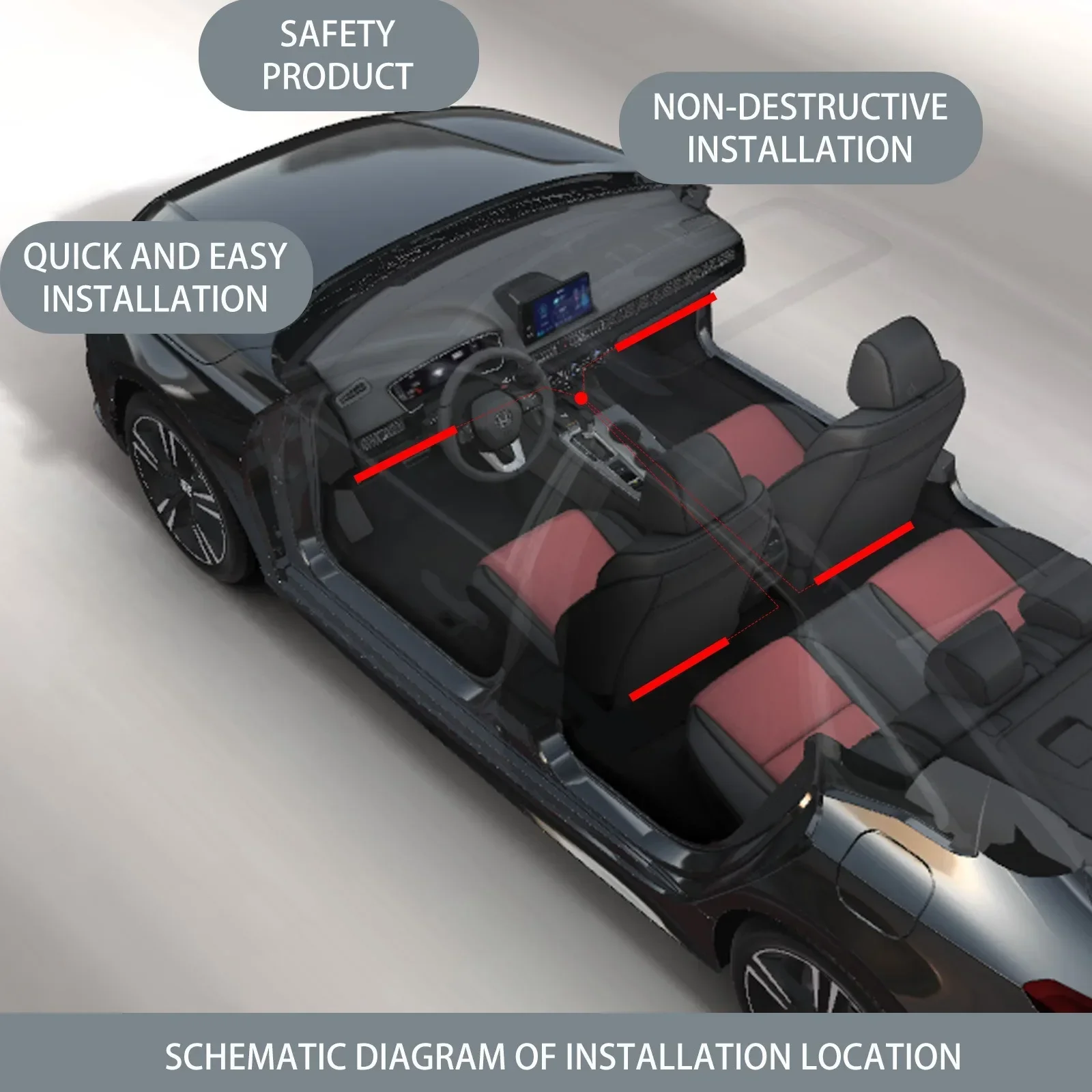 Auto-LED-Fußraum-Umgebungslich – Car Ambient Light Sound Activated Bewertung und Preis