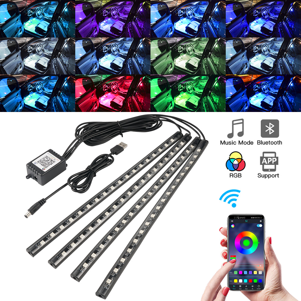 Neon LED Innen Auto Licht APP  – Car Interior Neon Light Usb Bewertung und Preis