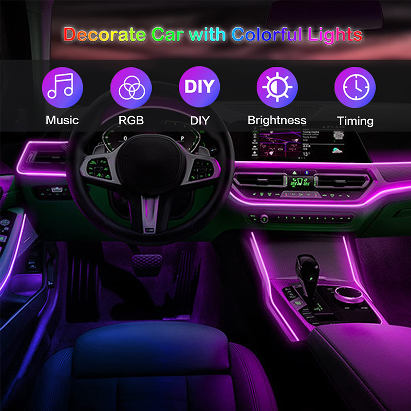 Blalion 5 in1 6m rgb led atmos – Car Ambient Light Fiber Optic 6M Bewertung und Preis