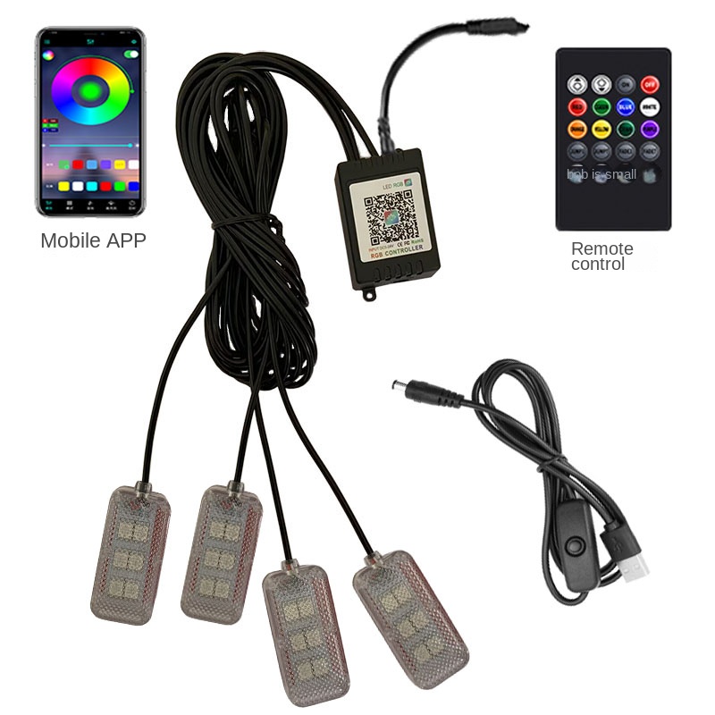 Neon Dual Control LED Auto Inn – Car Interior Neon Light Usb Bewertung und Preis