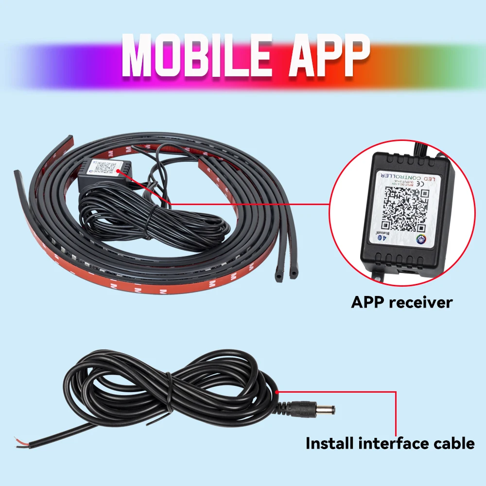 4 Stück RGB Auto-Unterboden-LE – Car Led Strip 12V Waterproof Bewertung und Preis