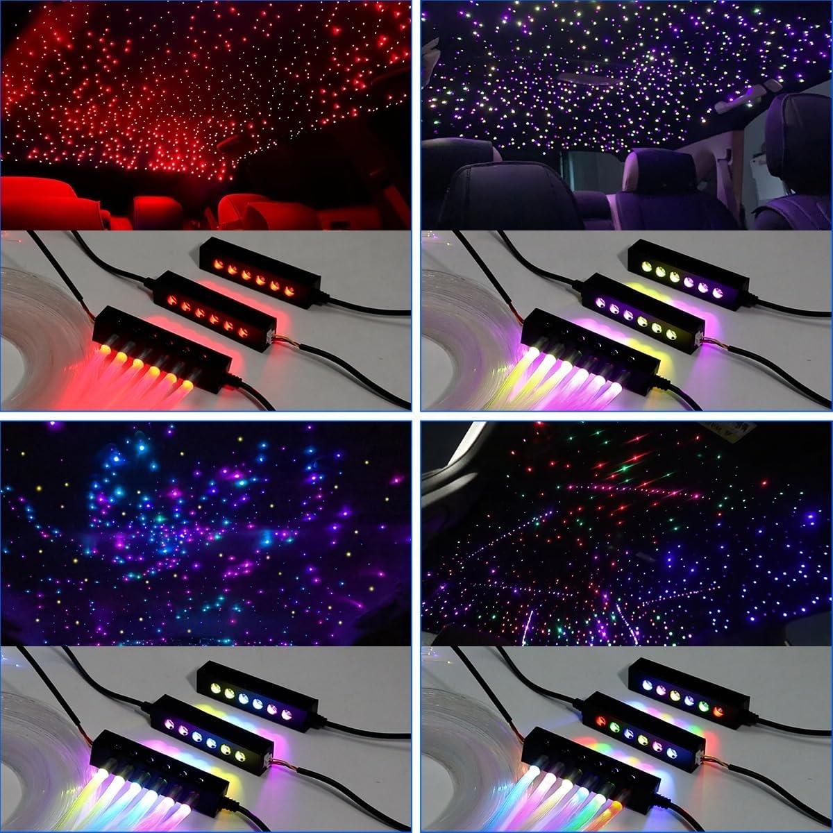 RGB-Glasfaser-Sternenhimmel-Li – Car Roof Star Light Fiber Optic Bewertung und Preis