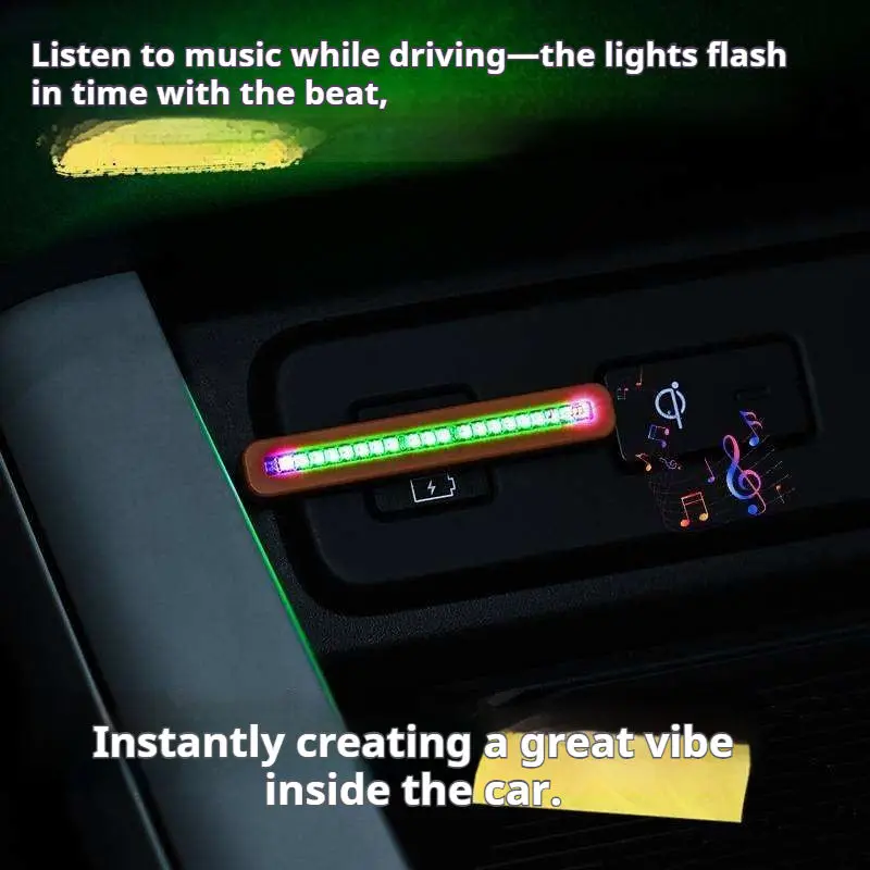 Typ-C RGB Schallaktiviertes Rh – Car Ambient Light Sound Activated Bewertung und Preis
