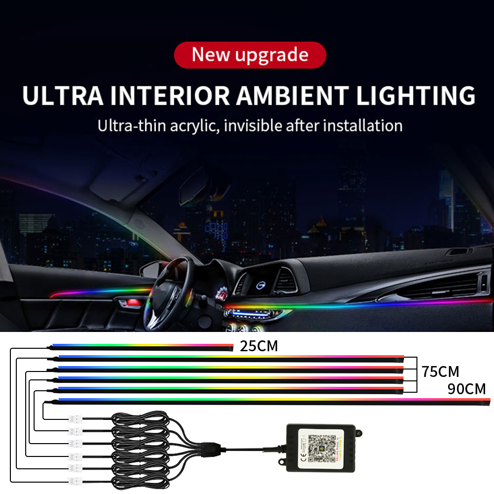 Symphony Auto-Umgebungslichter – Car Interior Led Strip App Control Bewertung und Preis