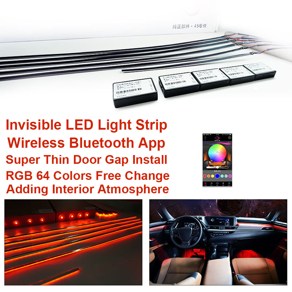 Universelle 18-in-1-RGB-LED-Au – Car Ambient Light Door Panel Acrylic Bewertung und Preis